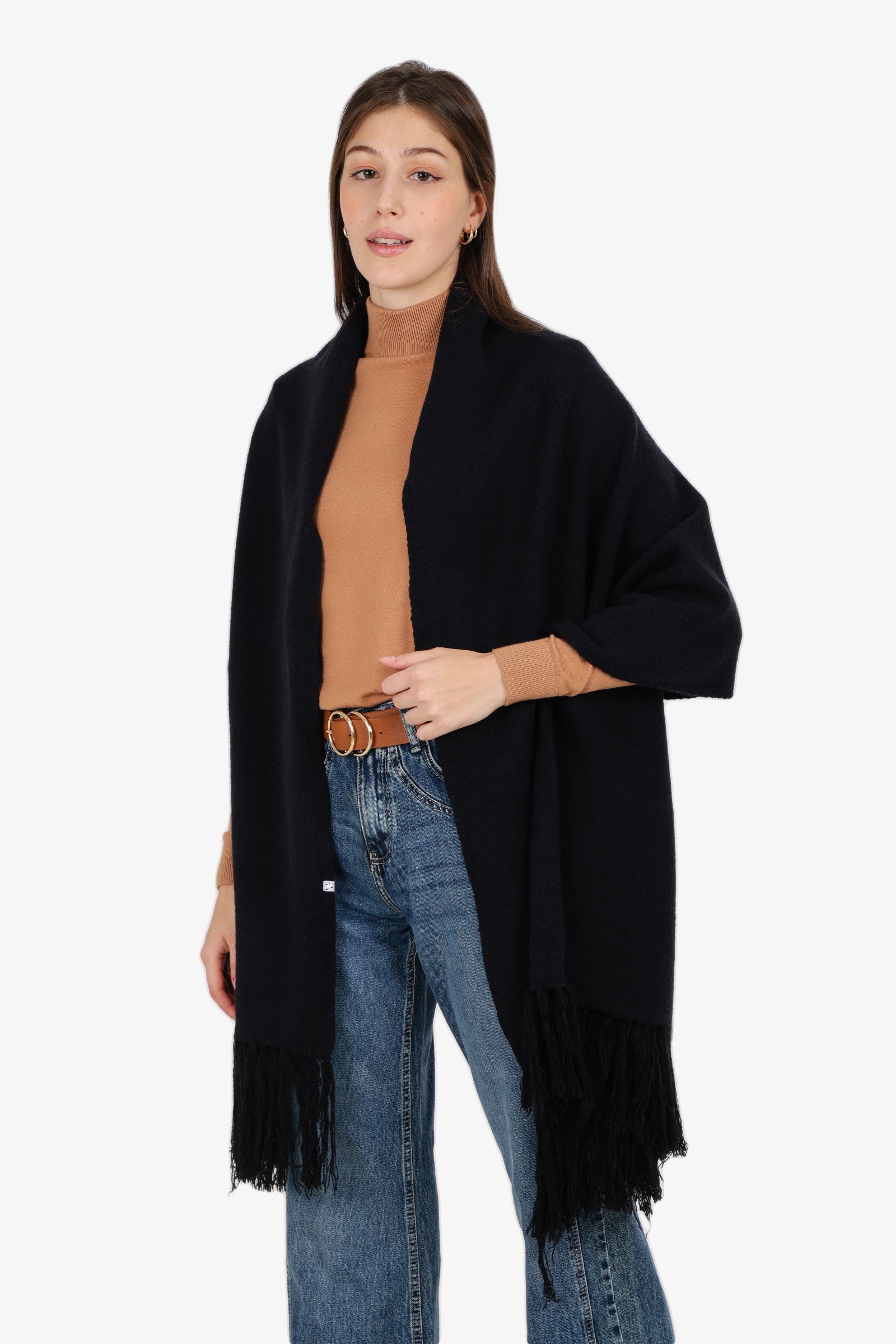 Fringed Rectangular Shawl