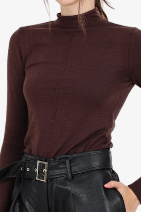 Slim Mock Neck Top