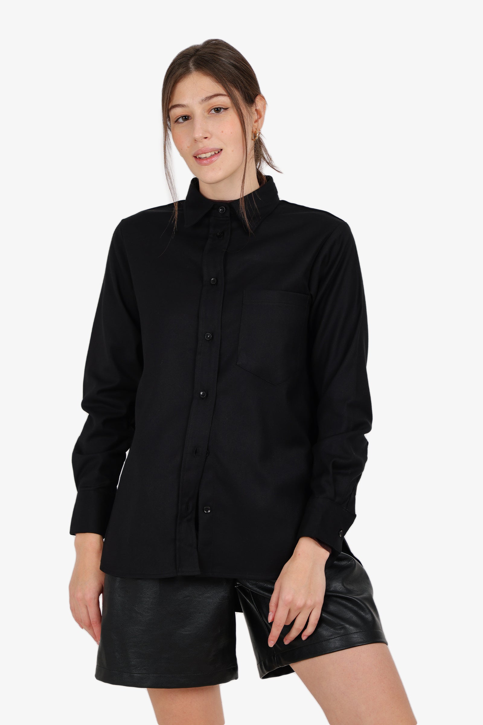 Relaxed High-Low Shirt
