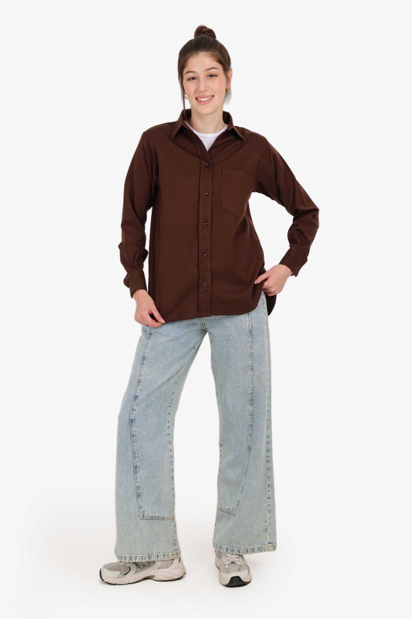 Relaxed High-Low Shirt