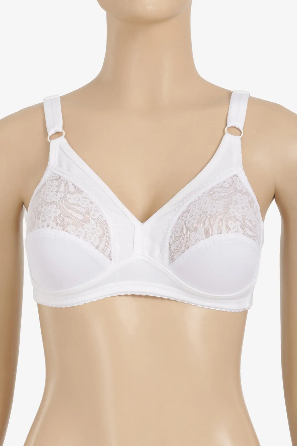 Lace Detail Full Coverage Bra