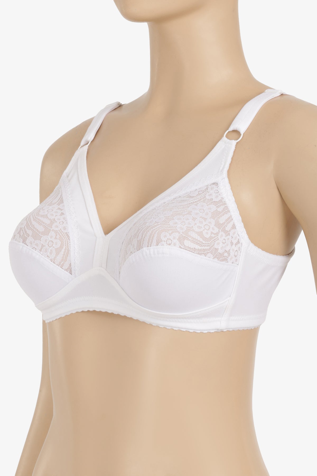 Lace Detail Full Coverage Bra