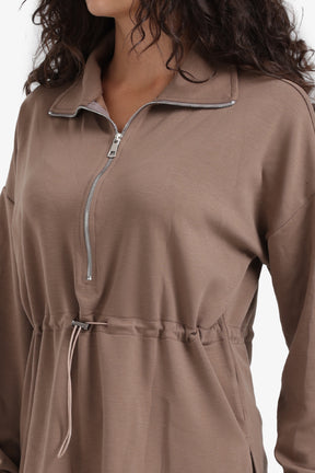 Half Zip-Up Lounge Sweatshirt