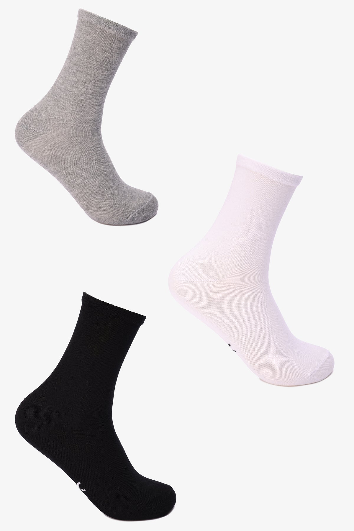 Colored Half Socks - 3 Pairs