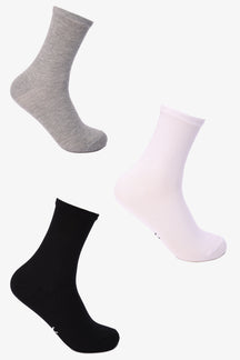 Colored Half Socks - 3 Pairs