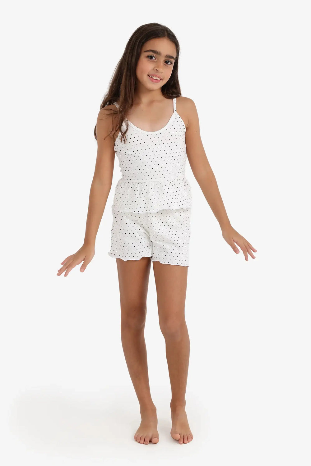 Girly Polka Dot Pyjama Set