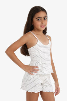 Girly Polka Dot Pyjama Set