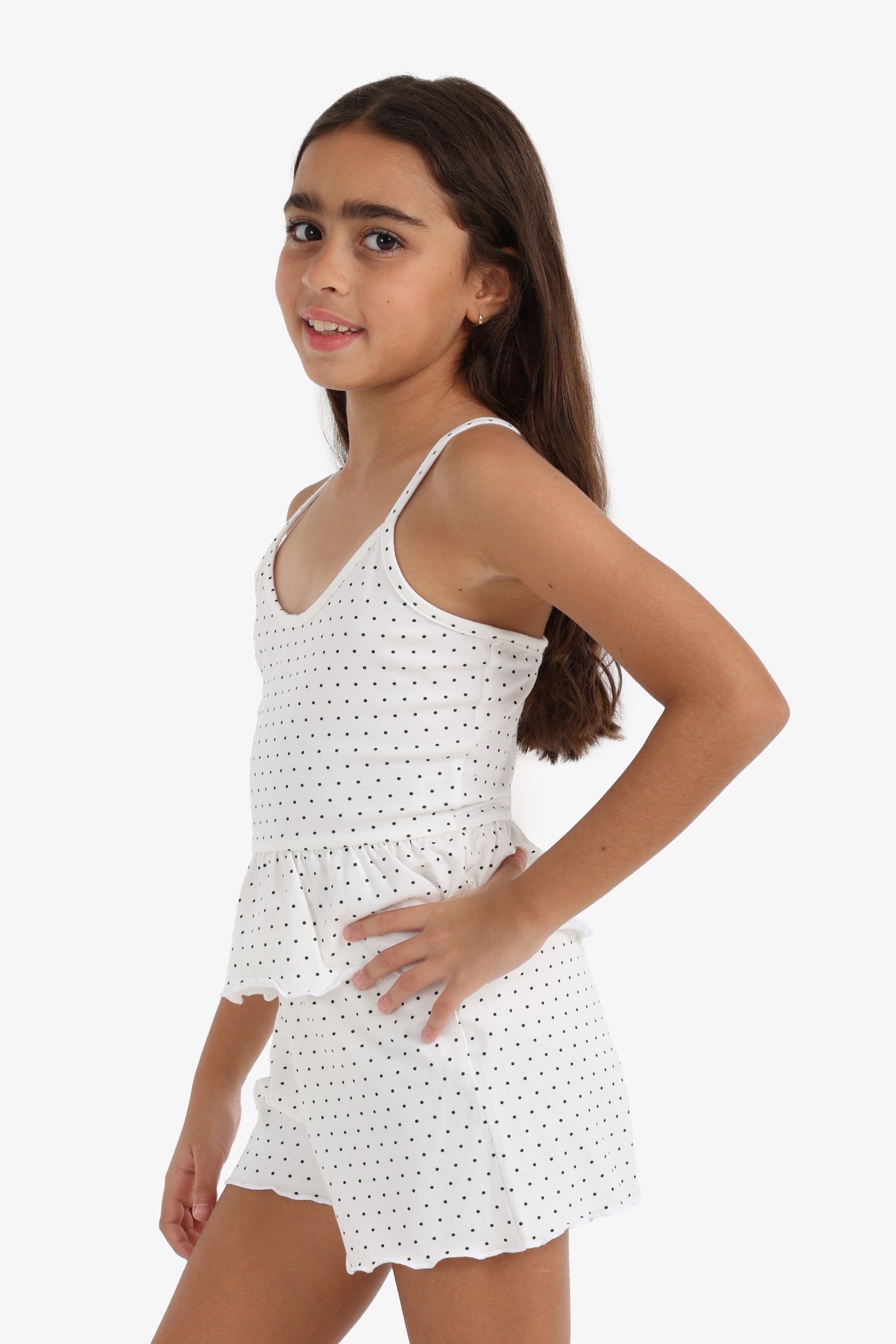 Girly Polka Dot Pyjama Set