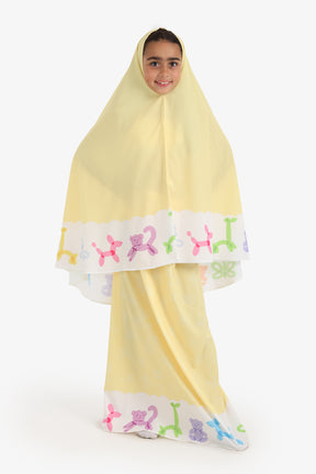 Girly Prayer Set with Print Trim