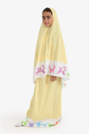 Girly Prayer Set with Print Trim