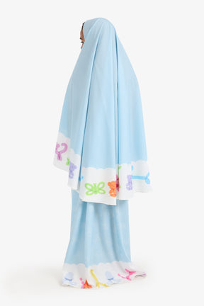 Girly Prayer Set with Print Trim