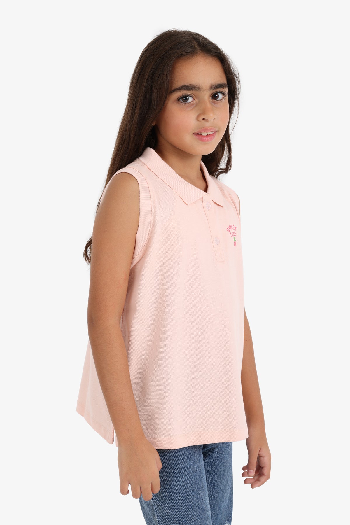 Girly Sleeveless Polo Shirt