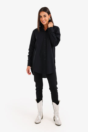 High-Low Relaxed Shirt