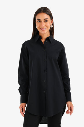 High-Low Relaxed Shirt