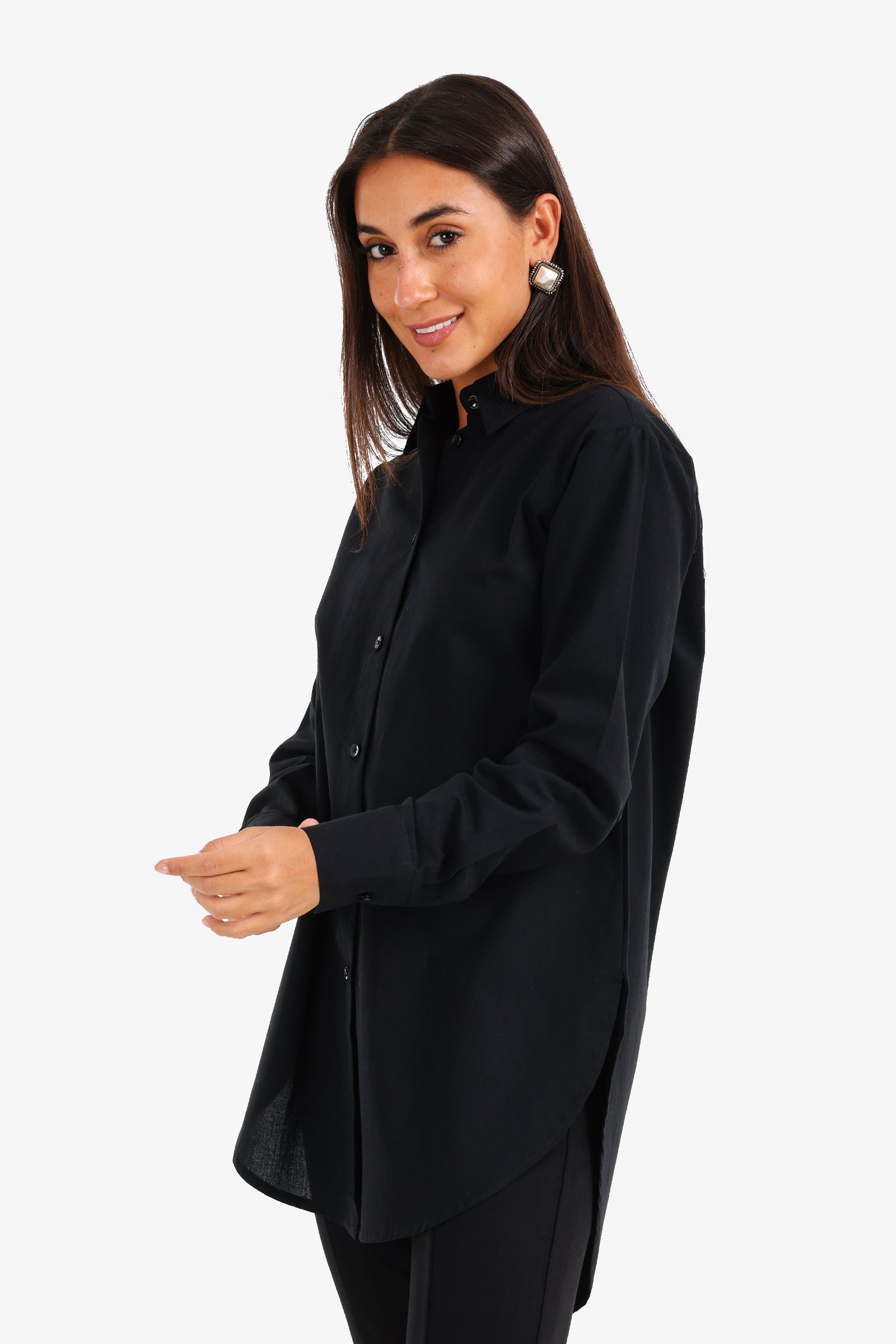 High-Low Relaxed Shirt