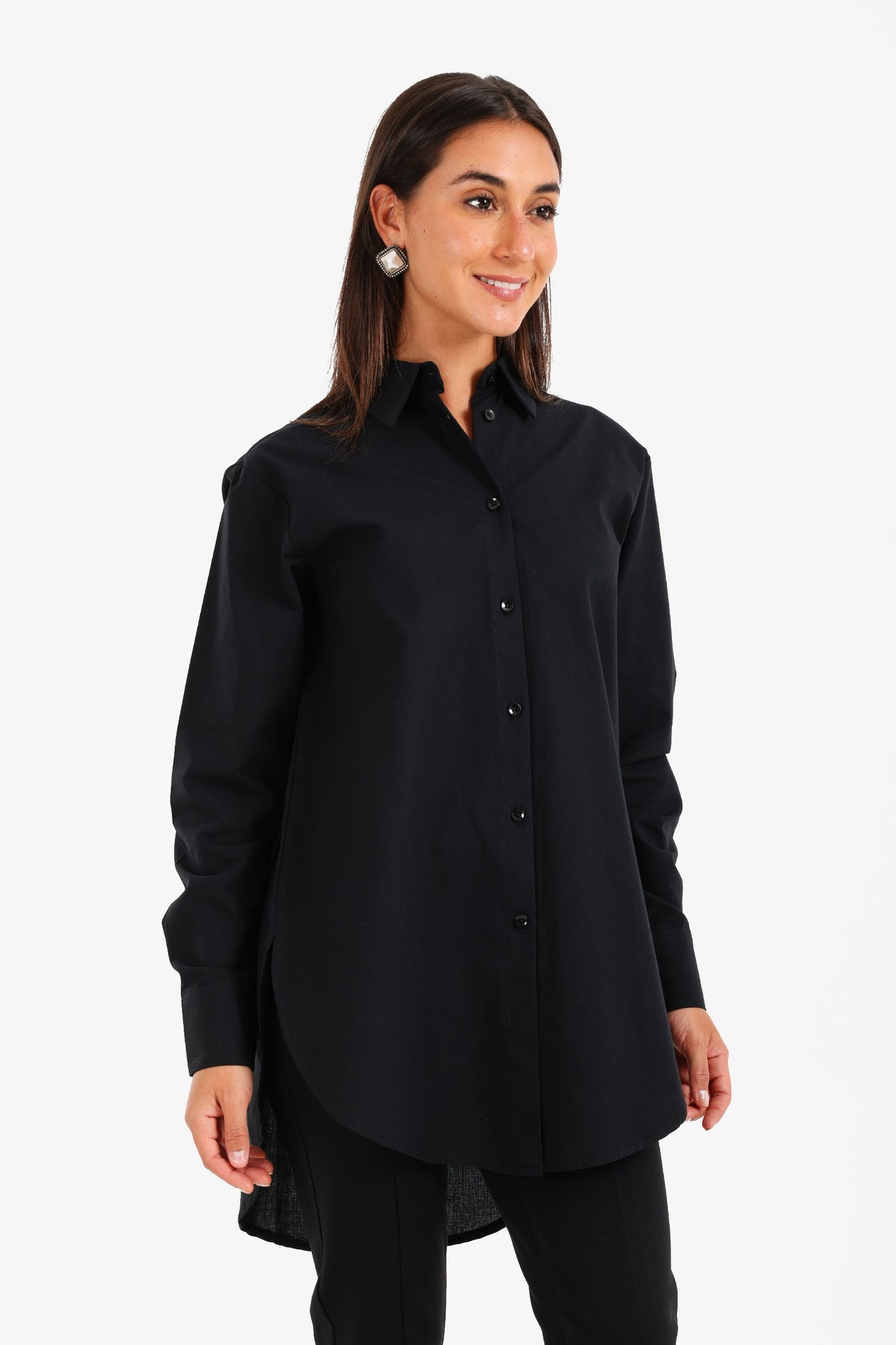 High-Low Relaxed Shirt