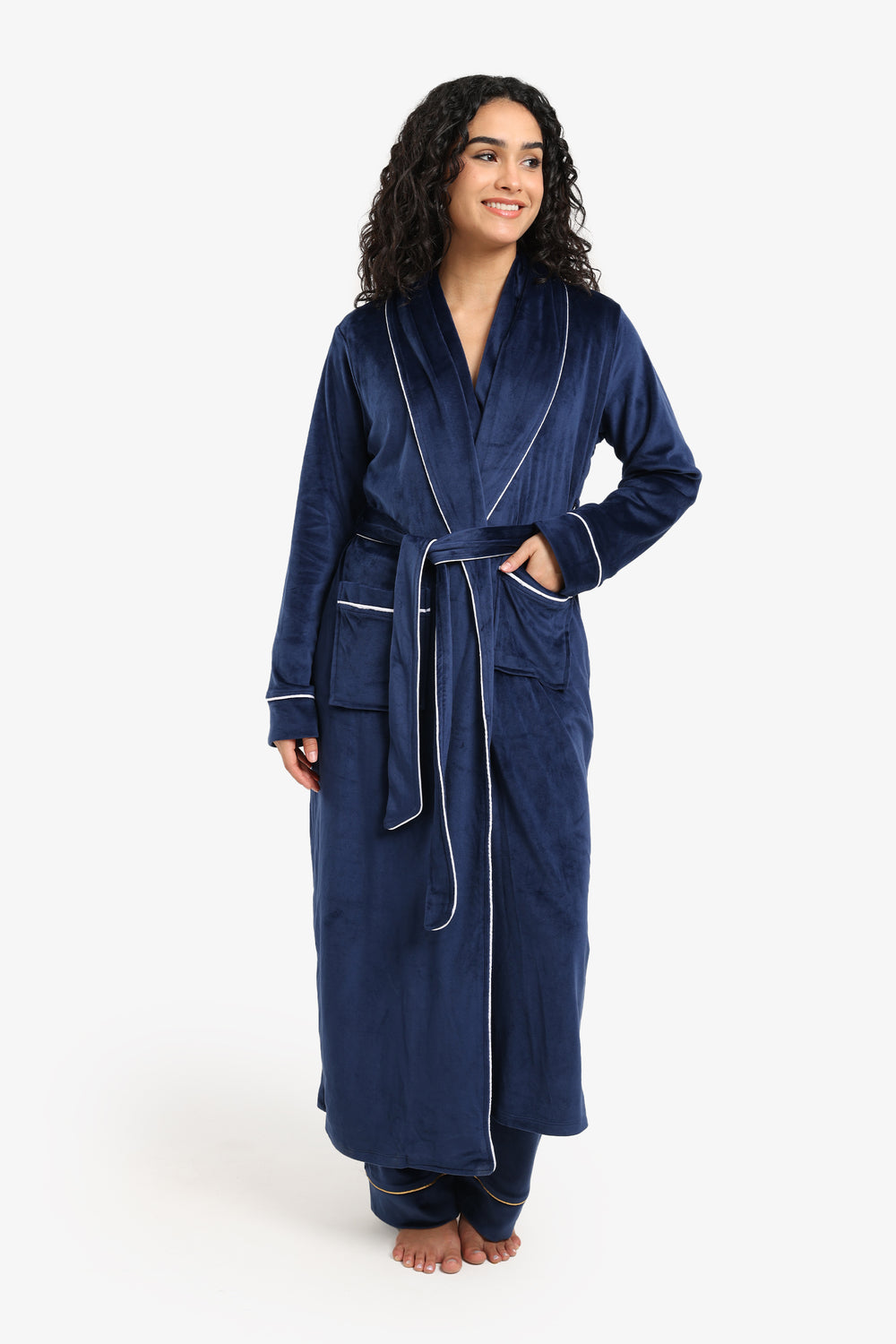 Velvet Relaxed Midi Robe