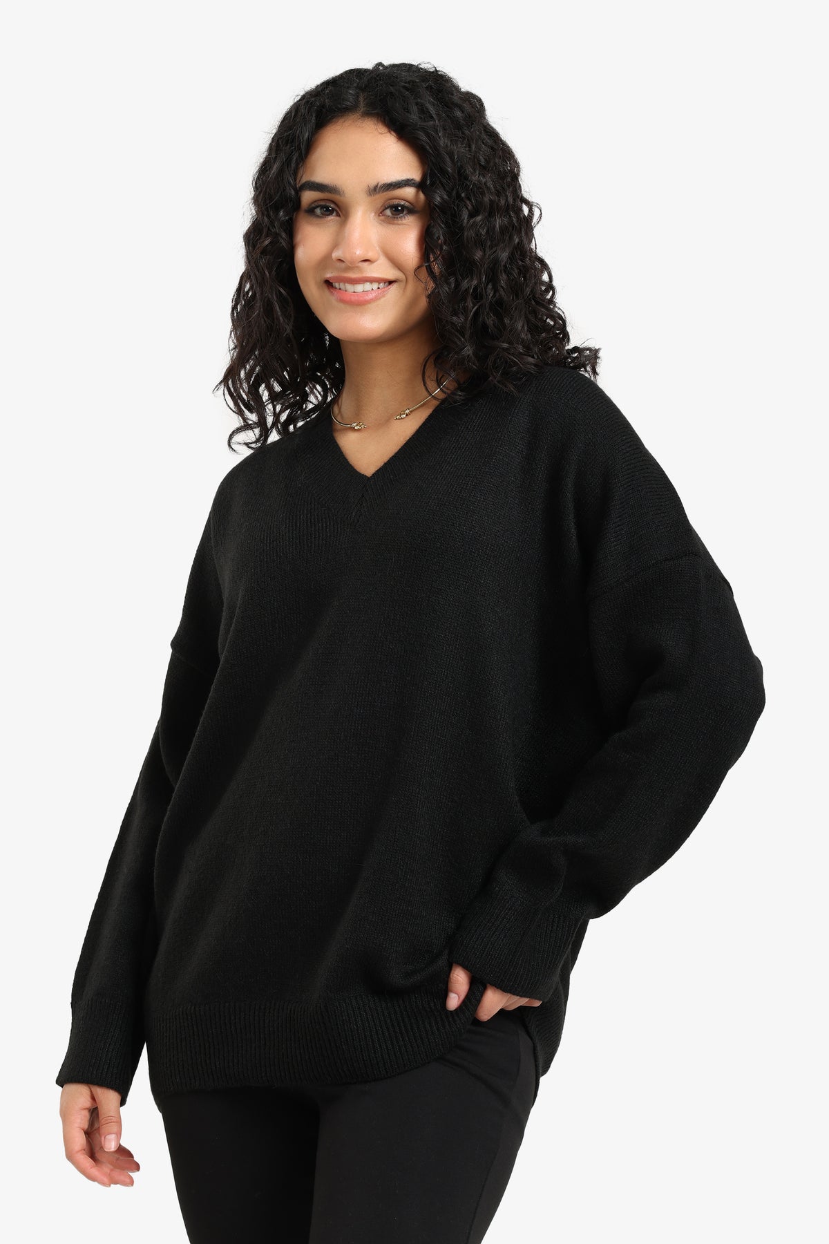 Trico Ribbed Trim Pullover