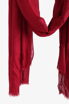 Textured Ribbed Cotton Scarf
