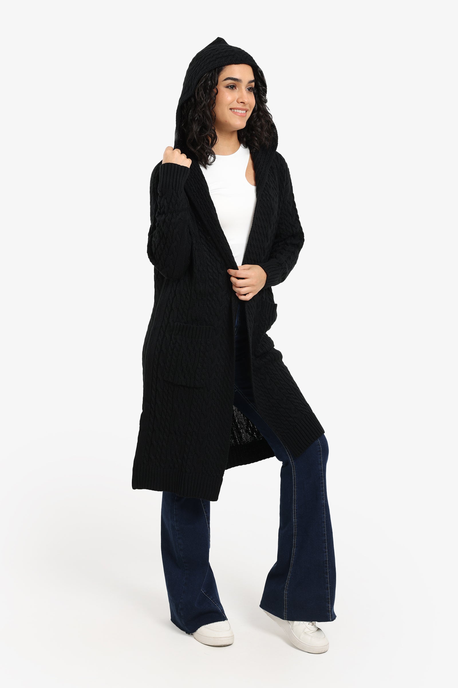 Hooded Midi Cardigan