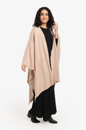 Fringe Trim Poncho