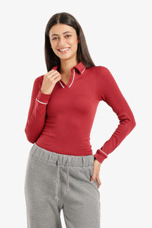 V-Collared Neck Top