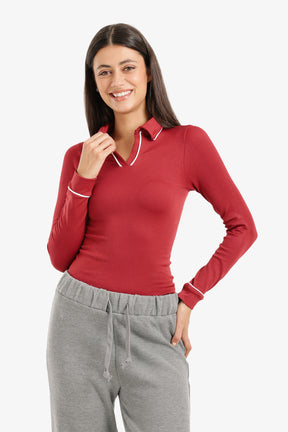 V-Collared Neck Top