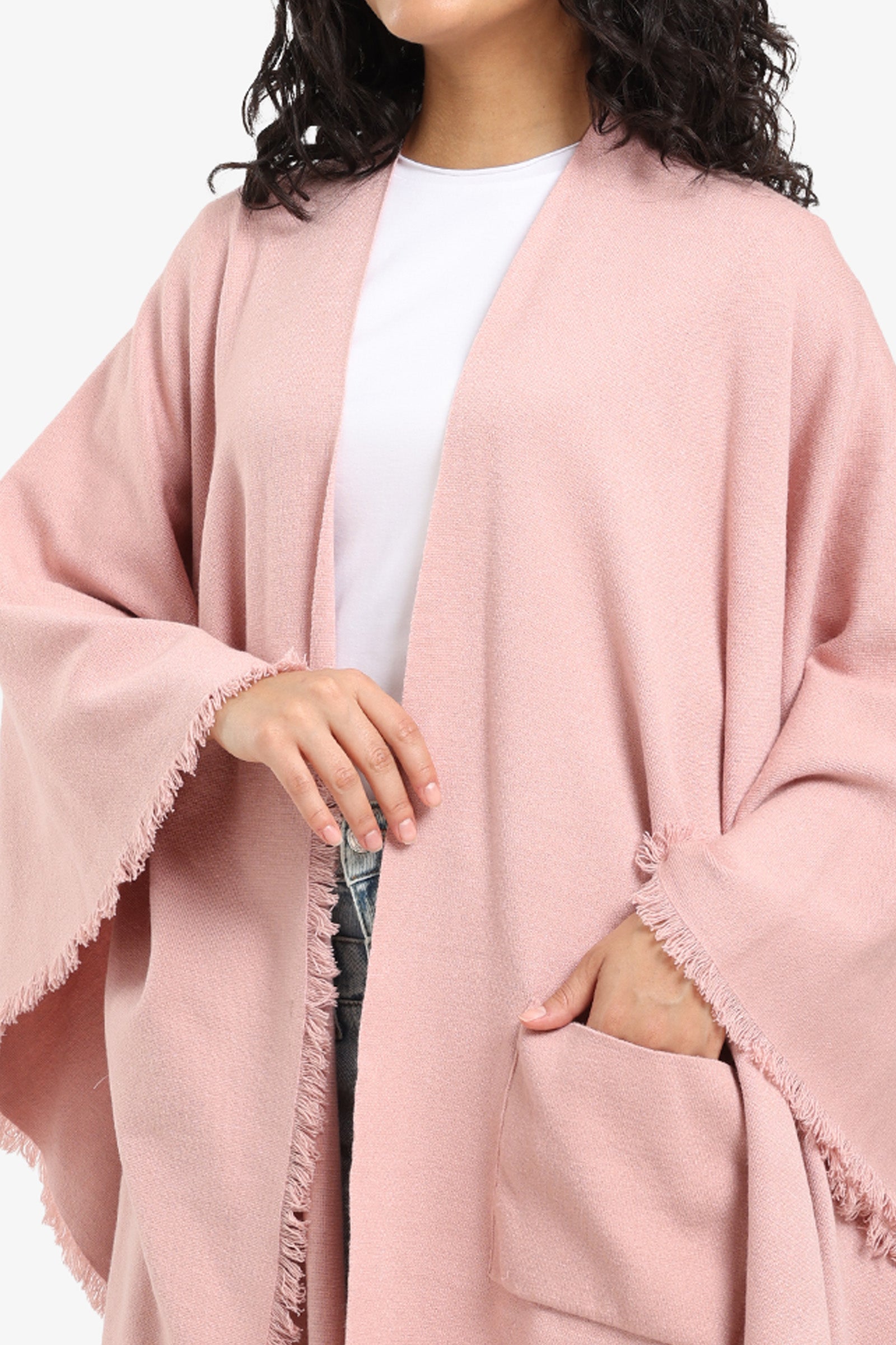 Fringe Trim Poncho