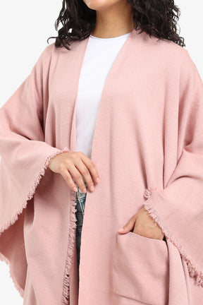 Fringe Trim Poncho