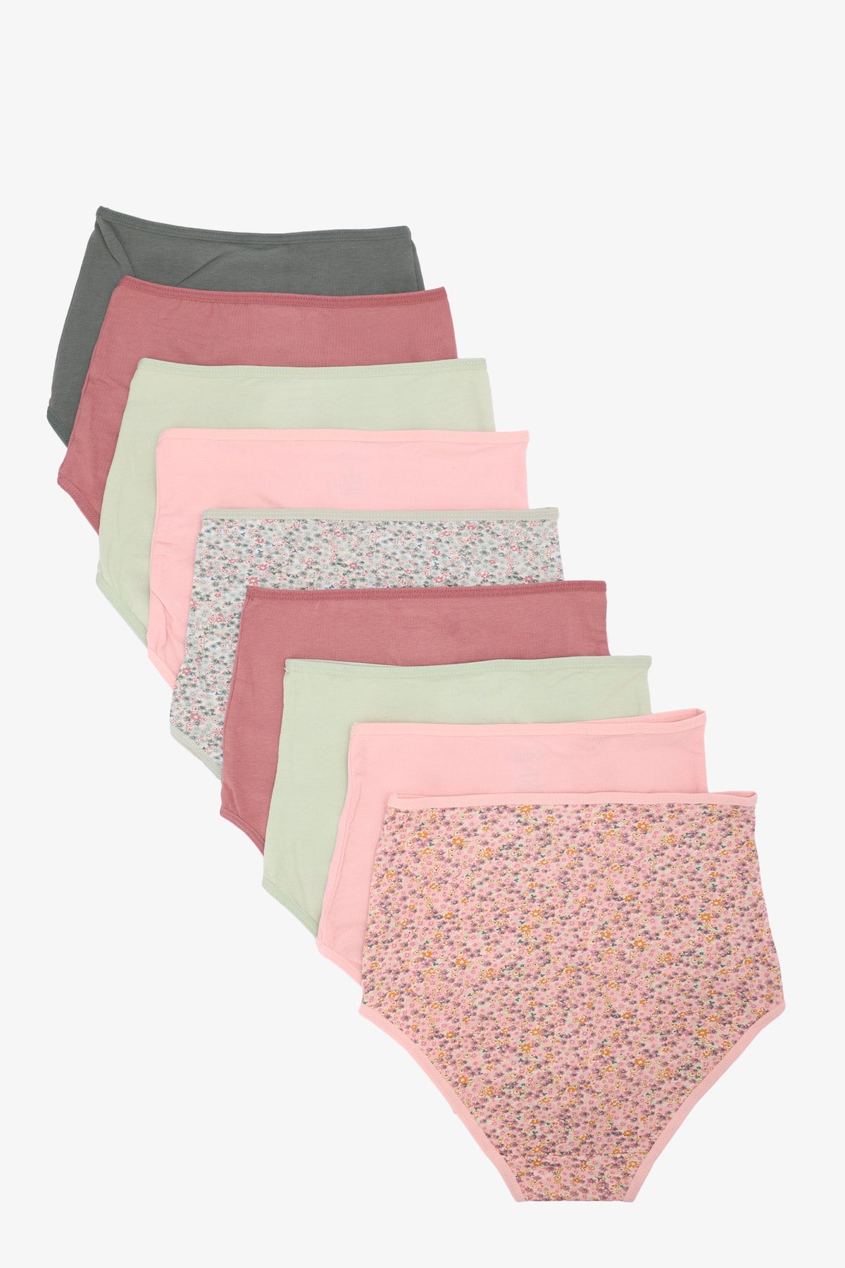 Pack of 10 Colored Full Brief Panties