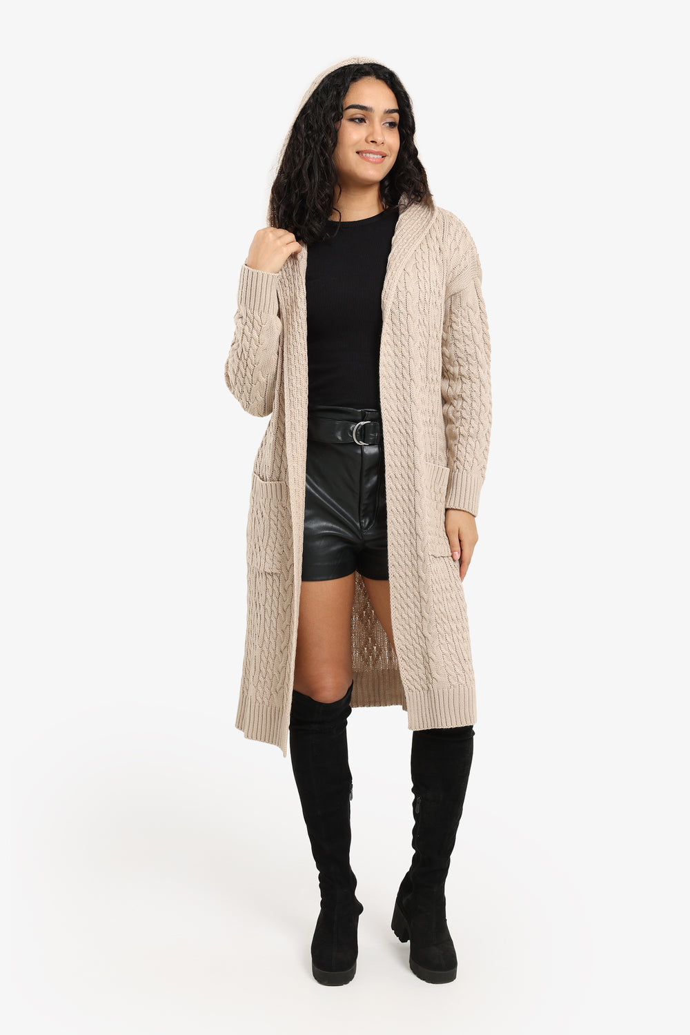 Hooded Midi Cardigan