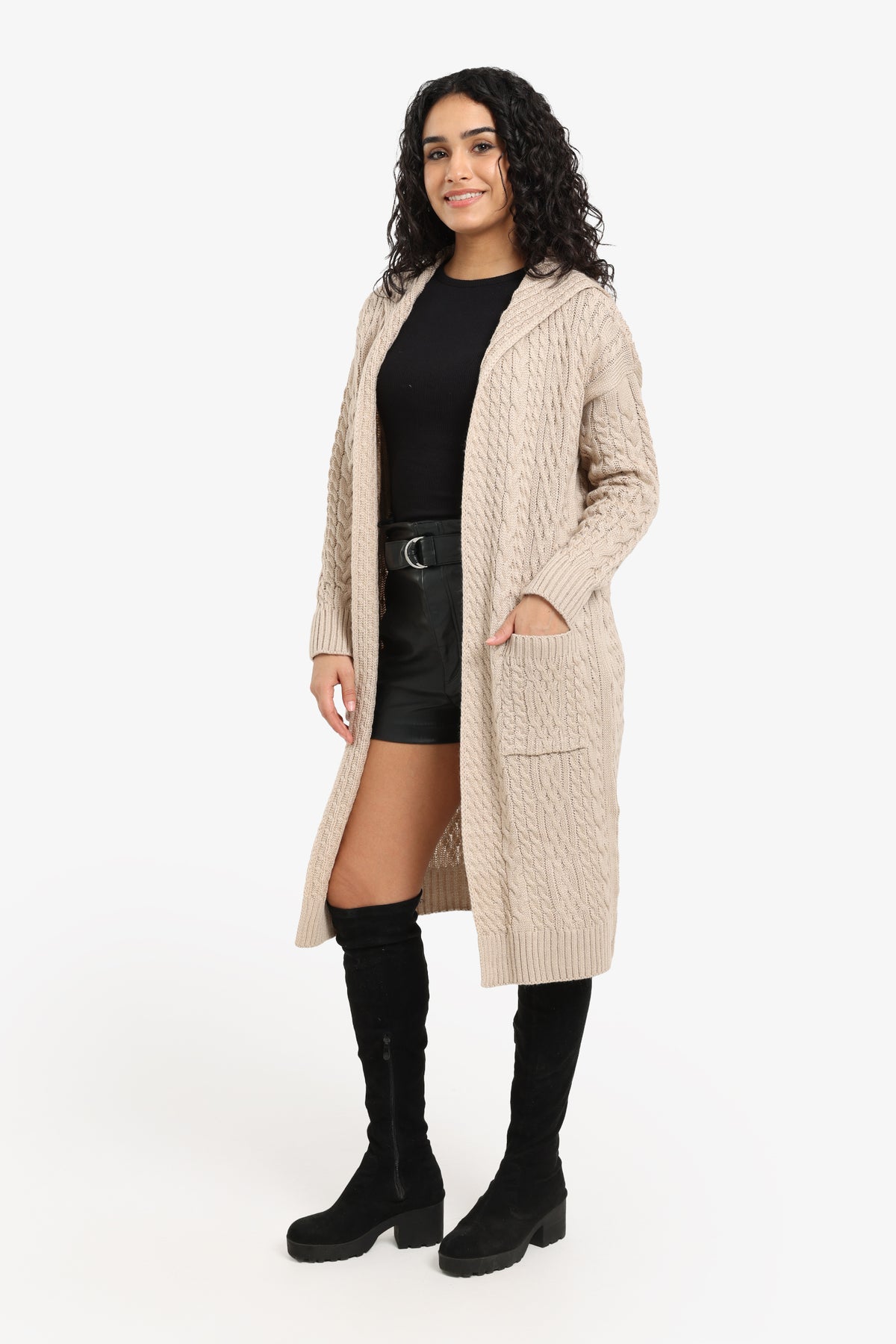 Hooded Midi Cardigan