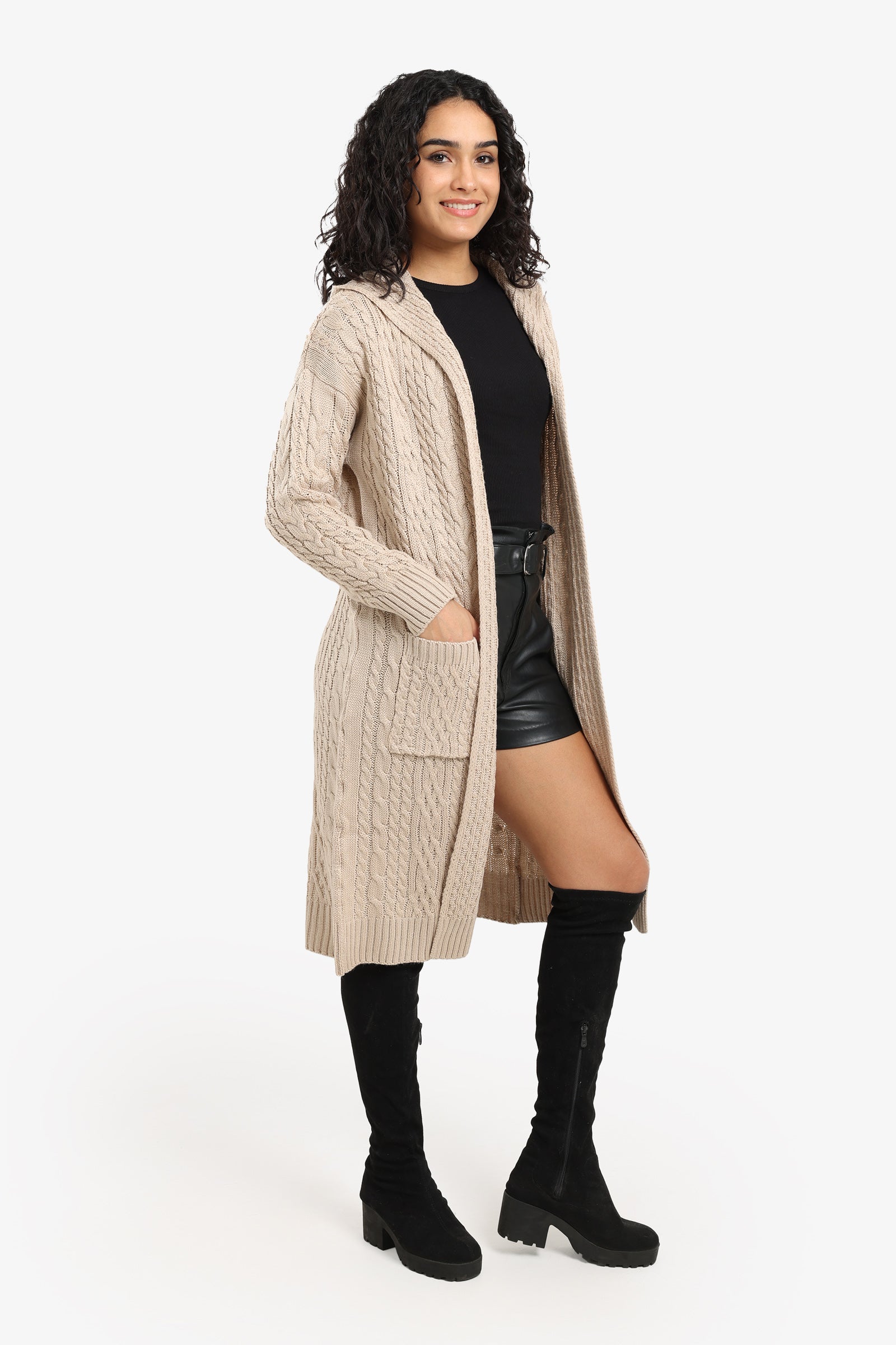 Hooded Midi Cardigan