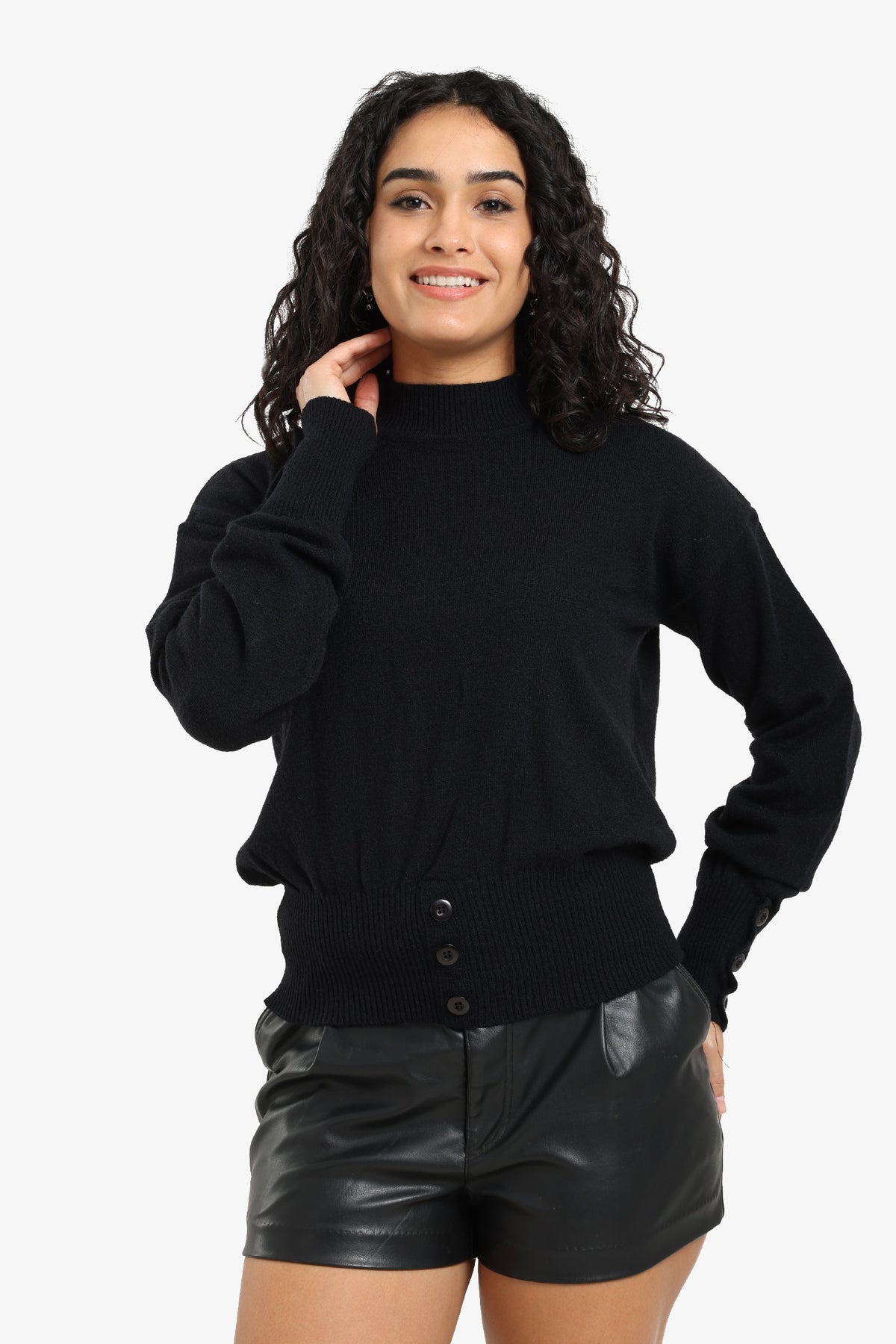 Button Detail Pullover