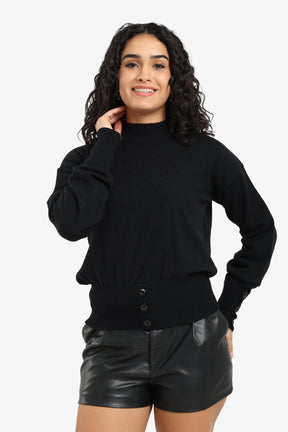 Button Detail Pullover