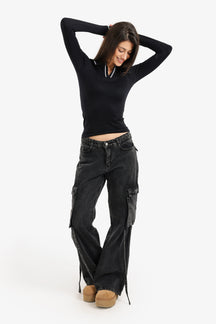 V-Collared Neck Top