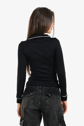 V-Collared Neck Top