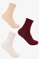 Ribbed Long Socks - 3 Pairs