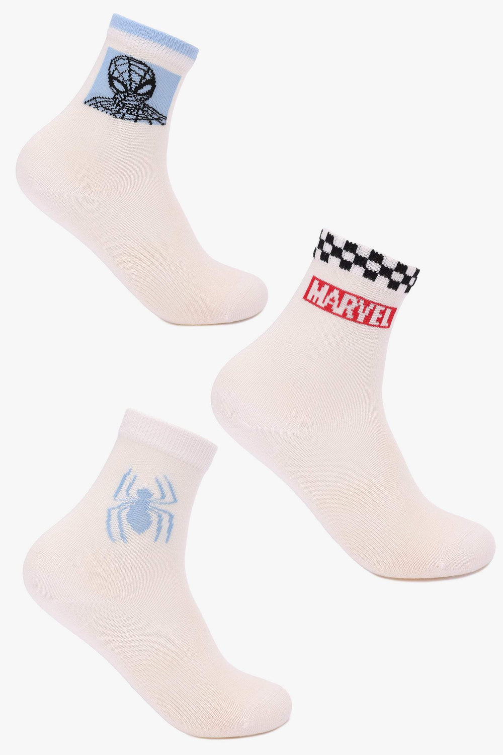 شرابات مارفل سبايدرمان - 3 أزواج