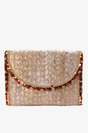 Beach Clutch with Tassels