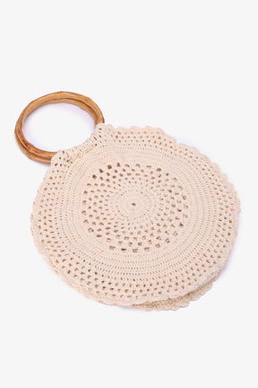 Round Crochet Beach Bag