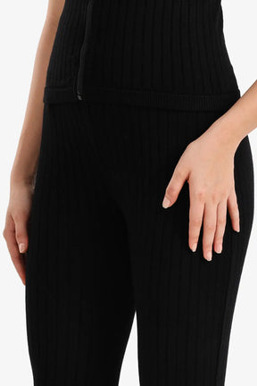 Ribbed Flare Leggings