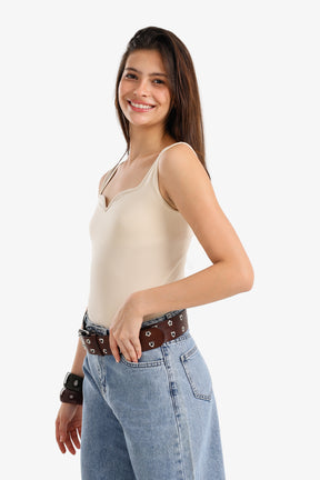 Sweetheart Neckline Tank Top