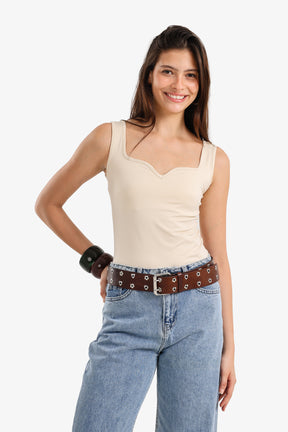 Sweetheart Neckline Tank Top