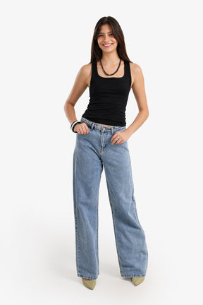 Sleek Solid Patterned Top