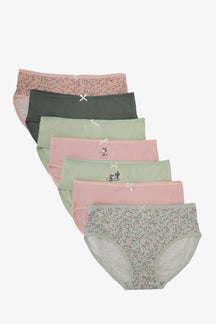 Pack of 7 Girly Brief Panties