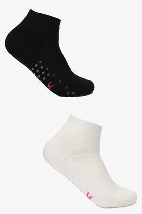 Girly Grip Ankle Socks - 2 Pairs