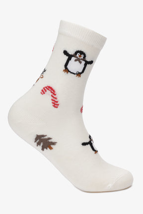 Girly Long Christmas Socks - 3 Pairs