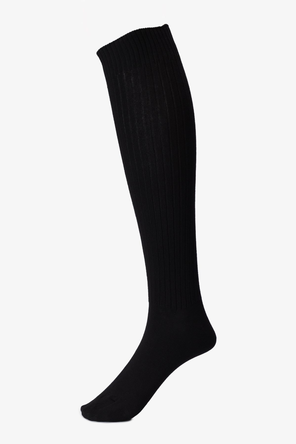 Ribbed Knee-High Socks
