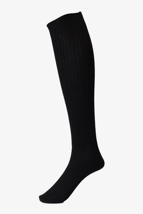Ribbed Knee-High Socks